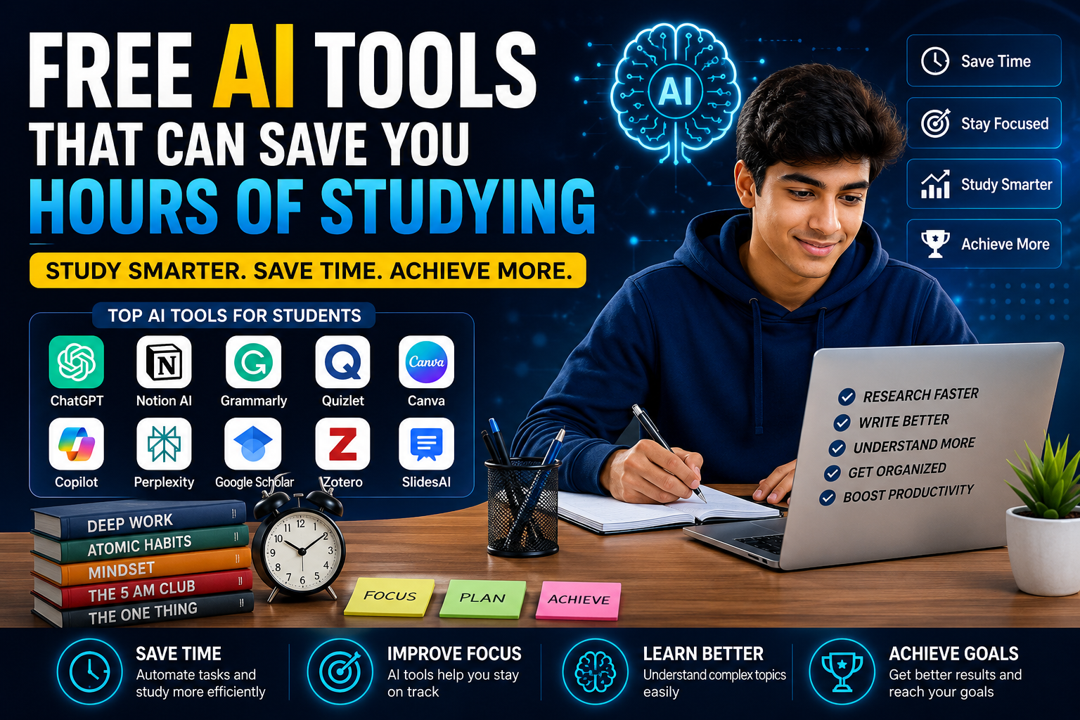 Free AI Tools That Can Save You Hours of Studying – Best AI Tools for Students in 2026